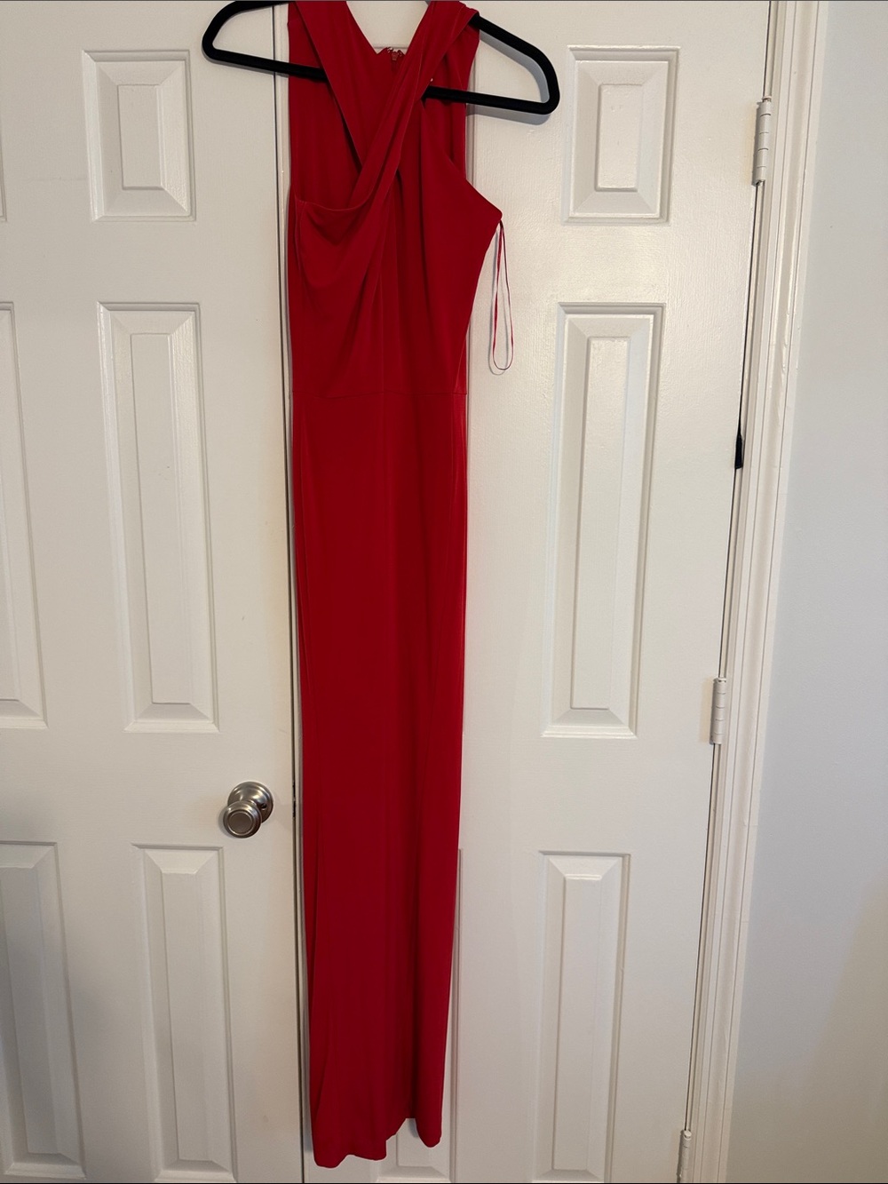 Michael Kors Red Sleeveless Cross-Back Jumpsuit